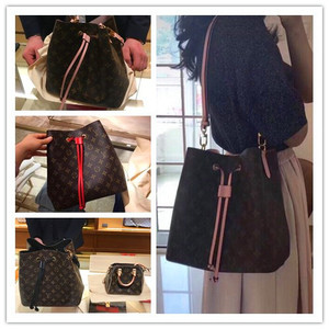 法国正品lv neonoe单肩水桶包水波纹女包袋 m44020 m44021 m44022