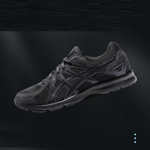 热情难散y淘宝韩国代购asics亚瑟士黑武士jog1002男女鞋纯黑跑鞋运0