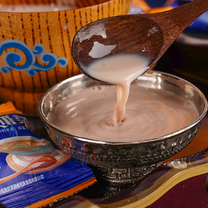 内蒙古鄂尔多斯特产鄂尔德吉奶茶咸味锅铜家用正宗早茶袋装零食