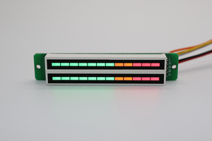 双12位双声道LED音乐频谱电平指示灯（7绿2橙3红）