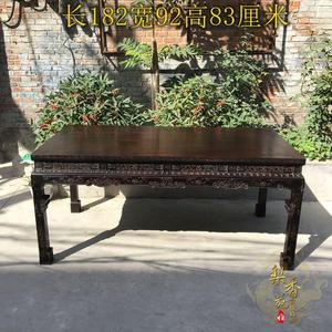 老紫檀家具清代紫檀大画案条案画桌明清老家具古董老木器古典家具