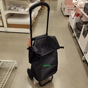 宜家拉达布带轮购物袋便携购物车折叠买菜车拉杆车推车拉车新款