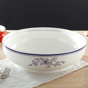 兰花酸菜鱼盆陶瓷大号碗汤碗水仙盆面碗水煮鱼碗和面盆日式餐具