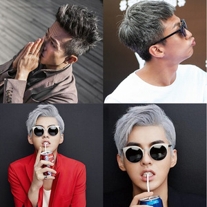 宣谷xuangu彩色发泥一次性带有颜色头发造型男士持久染色女士发腊