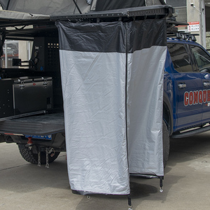 户外软壳车载沐浴房车边洗澡淋浴帐篷速开露营移动换衣更衣间折叠