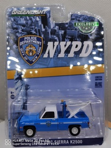 绿光1:64 1987 gmc k2500纽约市警车(nypd)清障牵引车 30236