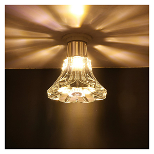 简约创意led水晶灯筒灯泡客厅现代玄关过道走廊灯暗装吊灯嵌入式