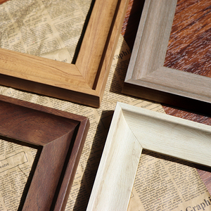 仿实木装裱画框定做相框定制油画框镜框拼图框现代简约美式