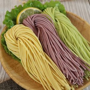 锅圈食汇三色面火锅面三色蔬菜面手工鲜面果蔬面南瓜面紫薯菠菜面