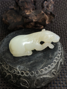 辽代老新疆和田玉马摆件手把件玉质寓意好包老古玉老玉生肖属相马