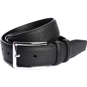 袋鼠皮带男士真皮青年轻人休闲针扣腰带男二层纯牛皮商务裤带潮