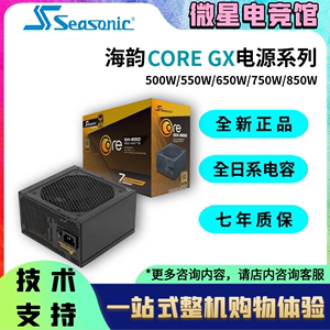 FOCUS海韵电源CORE GX650W750W850白1000金牌半模全模组台式电源