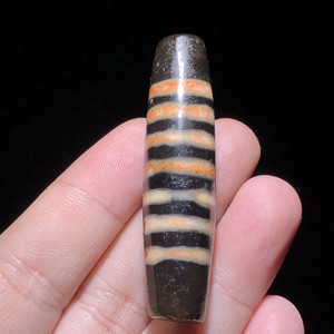 西藏老矿玛瑙天珠七线天珠吊坠挂件