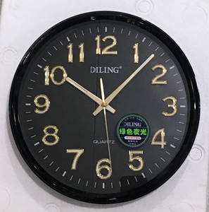 正品包邮静音客厅卧室办公居家挂钟迪翎石英电子钟6171/6871