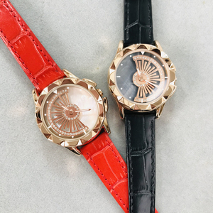 tt手表扇形时来运转孙俪代言tt品牌正品真皮带防水轻奢女士女表