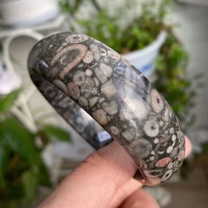 海螺手镯天然海百合加宽轮胎款水晶宝石复古名族风一物一图现货