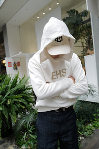 [威] 意大利 east harbour surplus ehs字母水洗连帽卫衣 kenny