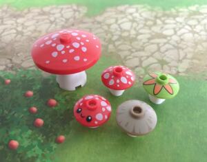 乐高lego蘑菇 4740pb004 9468 4865 41053 4440 41059 4738植物