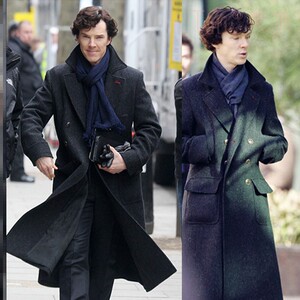 00神华品牌淘宝福尔摩斯大衣男神