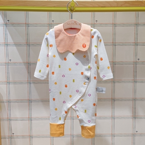 moimoln小云朵童装国内专柜代购2022秋季女宝宝连体衣爬服nauu17