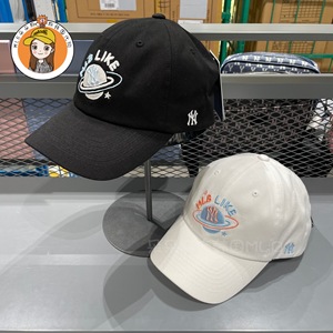 韩国MLB正品帽子2021新款刺绣星球款棒球帽like字母鸭舌帽男女ins