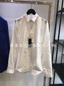 栗栗英国代购dior/迪奥 2018年秋季新款男士纯色蜘蛛装饰衬衫
