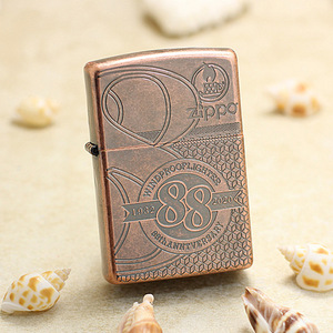 原装正品zippo打火机芝宝正版之宝专柜diy镀紫铜88周年(带限量号)