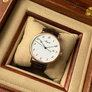 【二手名表】宝玑经典5177br自动大明火白色珐琅玫瑰金表径38日期