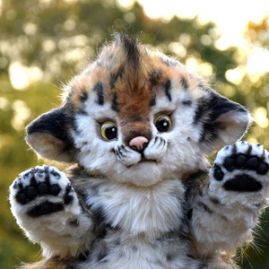 定制代购剑齿虎宝宝gakmancreature年半俄罗斯艺术家手作可动玩偶