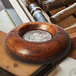 泰国lcliving进口相思木烟灰缸家用客厅办公室高级感轻奢高档摆件