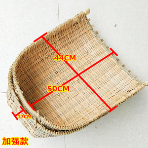 农家手工竹编筲箕 农用建筑垃圾挑土簸箕 粪基畚箕畚斗挑菜筐箩筐