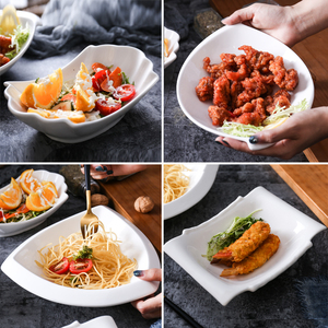 创意异形陶瓷碗 焗饭碗韩式菜碗热菜汤碗小吃碗凉菜碗水果沙拉碗
