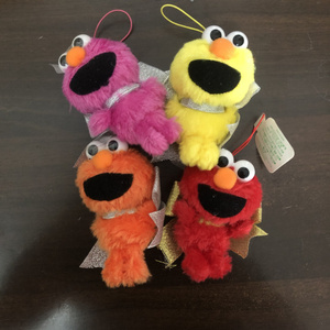 抽屉礼物美国儿童芝麻街sesame street彩色艾摩elmo毛绒公仔玩具