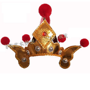 威风锣鼓服装头饰 打鼓服帽子 腰鼓秧歌帽子 将军帽 锣鼓服头饰