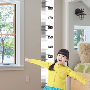 简约身高墙贴儿童成人卧室家用幼儿园单位体检测量仪尺自粘可移除