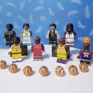 nba篮球明星兼容乐高积木拼装模型杜兰特科比库里詹姆斯儿童礼物