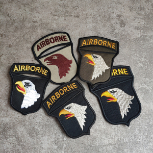 美军101空降师臂章战术刺绣布贴飞行贴章u.s.armya2飞行夹克章