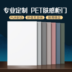 双面pet柜门定制 定做厨房柜子加装门板订做欧松板衣柜门定制自装