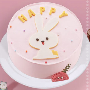 向阳坊生日蛋糕厦门包装盒装巧克力淡奶油水果布丁情侣聚会乖乖兔