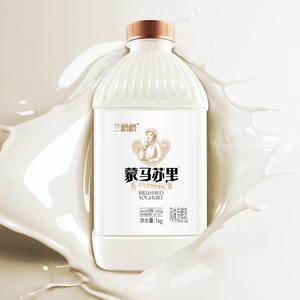 顺丰兰格格雪原蒙马苏里酸奶1kgx3桶奶酪味新鲜奶活菌发酵乳