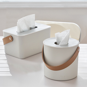 提手桌面简约防水纸巾厕纸盒卫生间纸巾盒厕所卫生纸置物架抽纸盒