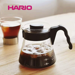 HARIO日本进口咖啡分享壶家用耐热玻璃手冲配套器具VCS树脂杯子