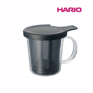HARIO日本进口过滤咖啡杯茶杯树脂滤网盖便携聪明杯浸泡办公杯OCM