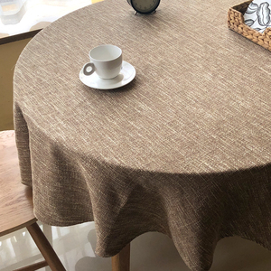 圆桌桌布禅意大尺寸圆形日式复古咖啡厅茶道台布布艺文艺茶桌茶室