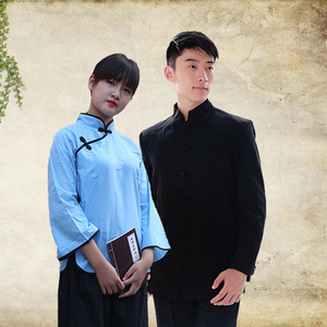 民国学生校服女长袜五四青年装男复古装毕业季同学会服装学生班服