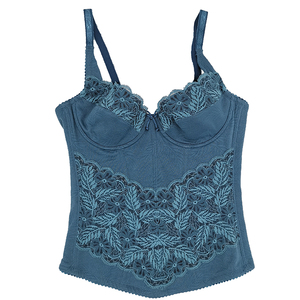 婷美正品塑身内衣波斯风情蕾丝性感调整型长文胸塑形收腹美体上衣