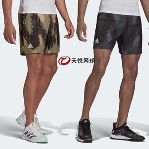 adidas阿迪达斯网球服蒂姆21年美网迷彩网球短裤gs4938 gs4939