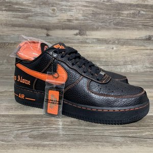 41码 耐克 nike x vlone af1 low 陈冠希 黑橙 联名 aa5360-001