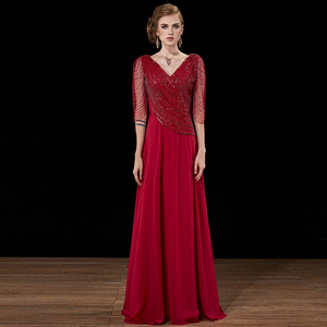 结婚妈妈年轻洋气秋季装婚礼晚礼服婚宴喜婆婆婚庆母亲丈母娘礼服