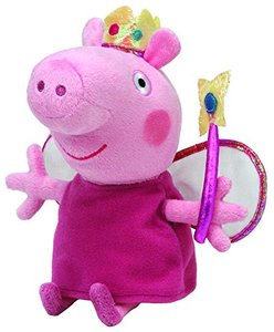 美国ty peppa pig粉红猪小妹-佩佩公主毛绒玩具/公仔/玩偶*6英寸*